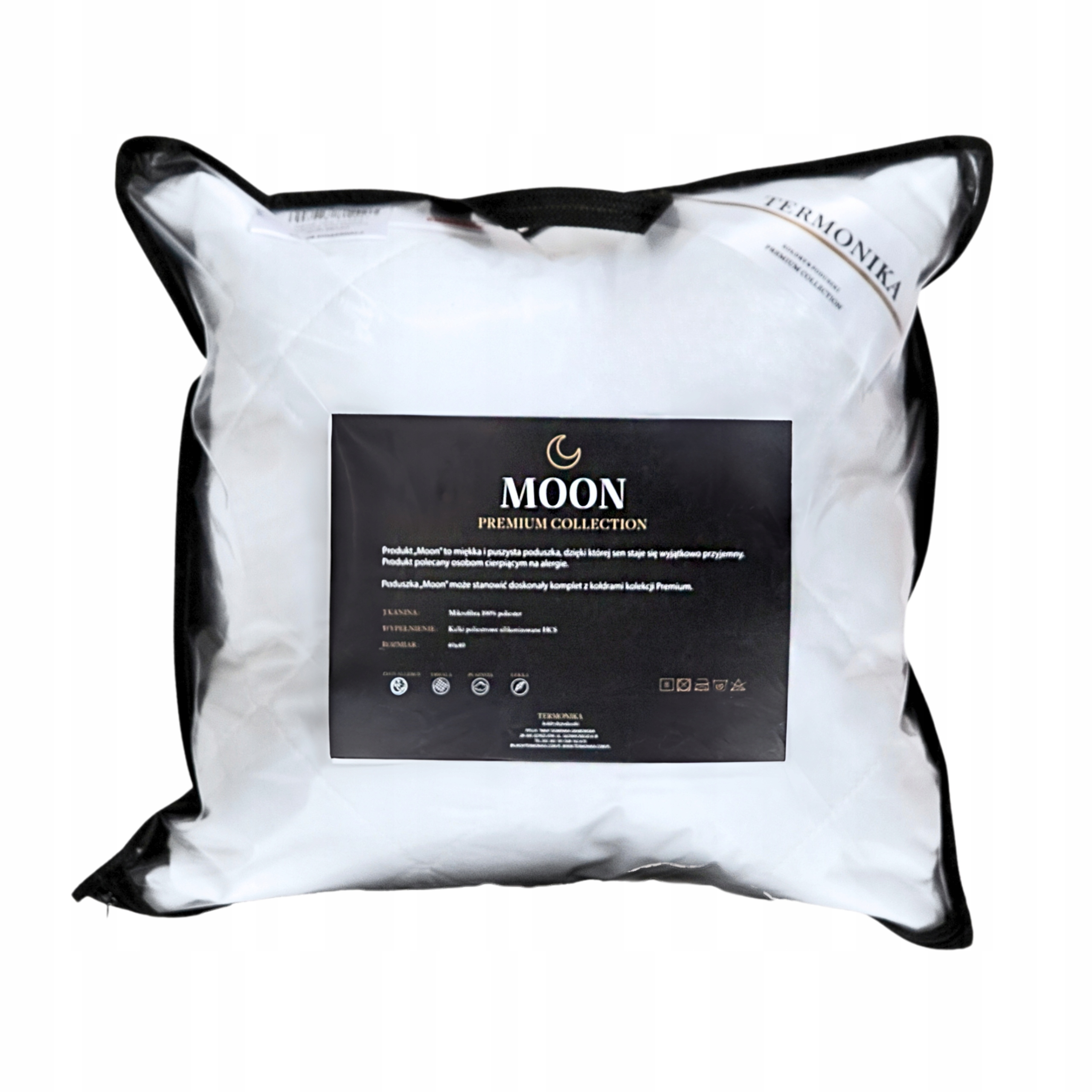 018018e164a87af0e08630b7cee04030-1.jpg Poduszka 40x40 Antyalergiczna Jaś Pikowana Do Spania Biała Puszysta Kulki - obrazek 1