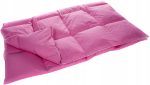 Kołdra Puchowa 160x200 1.6 kg Całoroczna Bawełna Puch Polski Produkt Różowa - obrazek 2