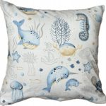 Poszewka na Poduszkę 40x40 Jasiek Jaś Bawełniana na Suwak Rybki W23