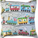 Poszewka na Poduszkę 40x40 Jasiek Jaś Bawełniana na Suwak Ciuchcia W4