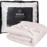 Kołdra Zimowa Antyalergiczna Gruba Mikrofibra Pikowana Biała Venus 160x200