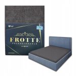 Prześcieradło z Gumką Frotte 120x200 Grube Szary Premium Produkt Polski