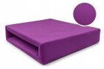 Prześcieradło z Gumką Jersey 180x200 Fioletowe Premium Produkt Polski
