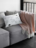 Poduszka Wełniana 50x60 Wełna Owcza Całoroczna Naturalna Bawełna Owieczki - obrazek 4