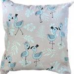 Poszewka na Poduszkę 40x40 Jasiek Bawełniana na Suwak Flamingi W27