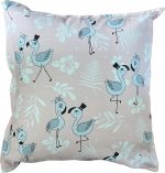 Poszewka na Poduszkę 40x40 Jasiek Bawełniana na Suwak Flamingi W27