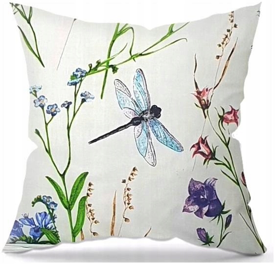 96f8c21aee6105b0b089fa28f1f7a579-1.jpg Poszewka na Poduszkę 40x40 Jasiek Jaś Bawełniana na Suwak Ważki W7 - obrazek 1