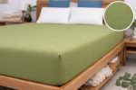 Prześcieradło z Gumką Jersey 220x200 Oliwka Premium Produkt Polski - obrazek 3