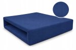 Prześcieradło z Gumką Jersey 220x200 Granat Premium Produkt Polski