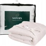 Kołdra 180x200 całoroczna ciepła antyalergiczna biała pikowana SATURN
